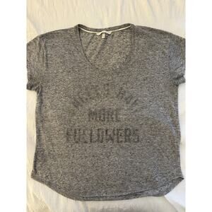 Victoria's Secret 'Angels Have More Followers' Short Sleeve T-Shirt - Gray - L
